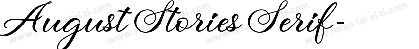 August Stories Serif字体转换